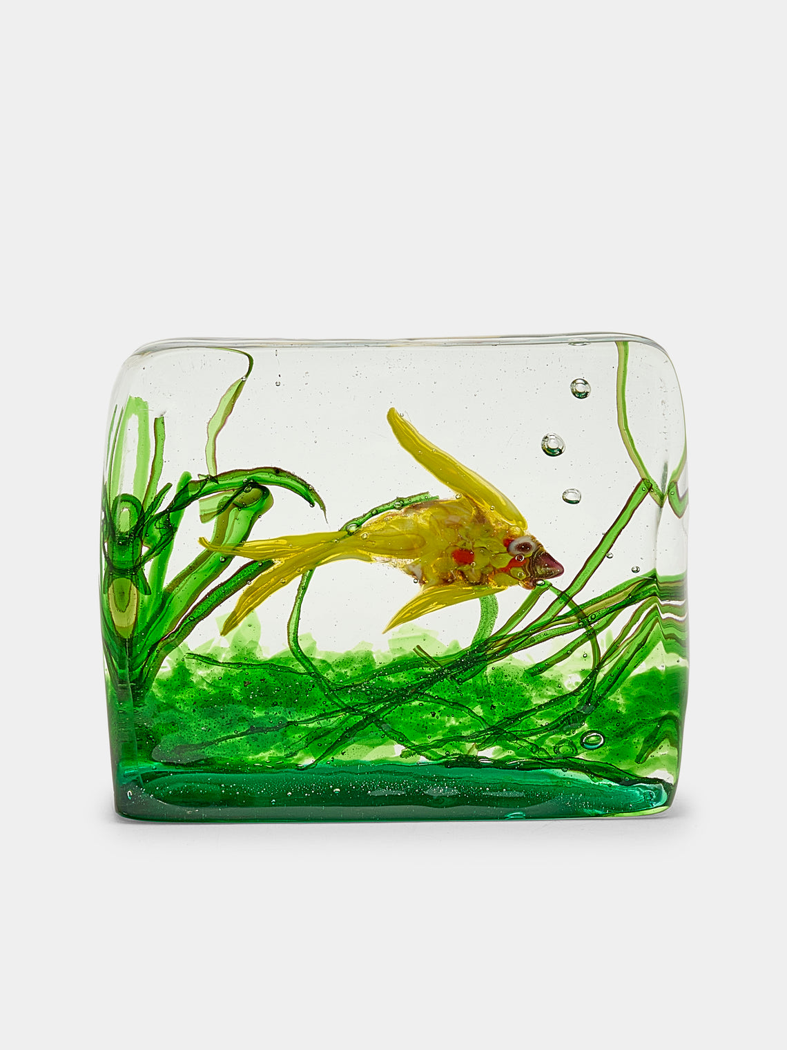 Antique and Vintage - 1940s Alfredo Barbini for Cenedese Fish Murano Glass Paperweight - Multiple - ABASK - 