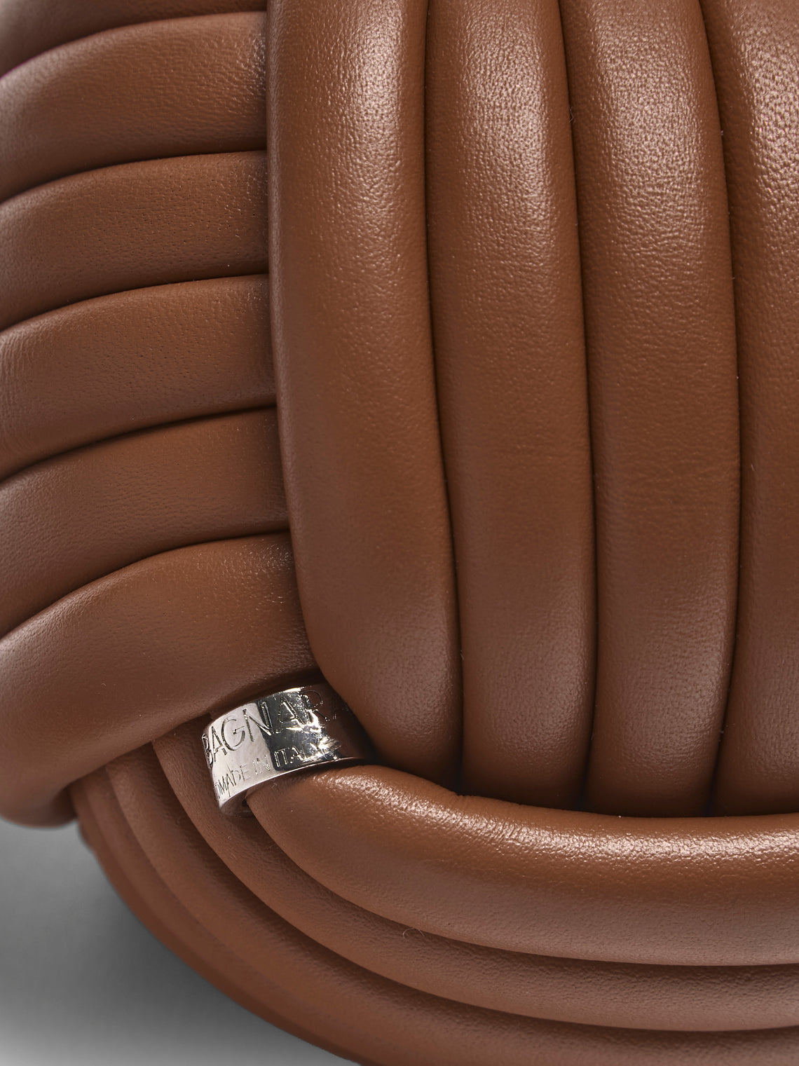 Giobagnara - Nodo Leather Doorstop - Brown - ABASK