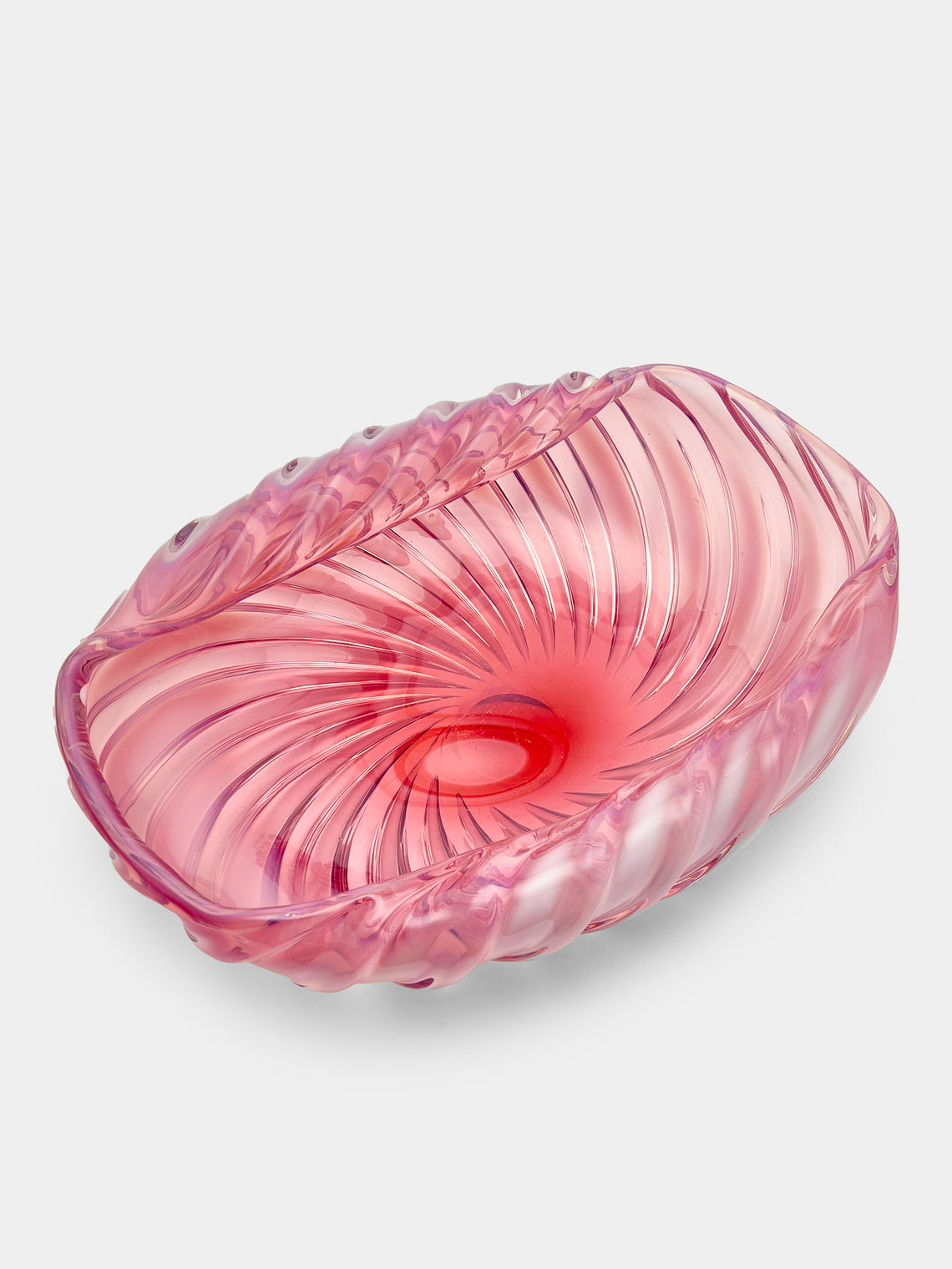 Antique and Vintage - 1950s Ercole Barovier Murano Glass Bowl - Pink - ABASK