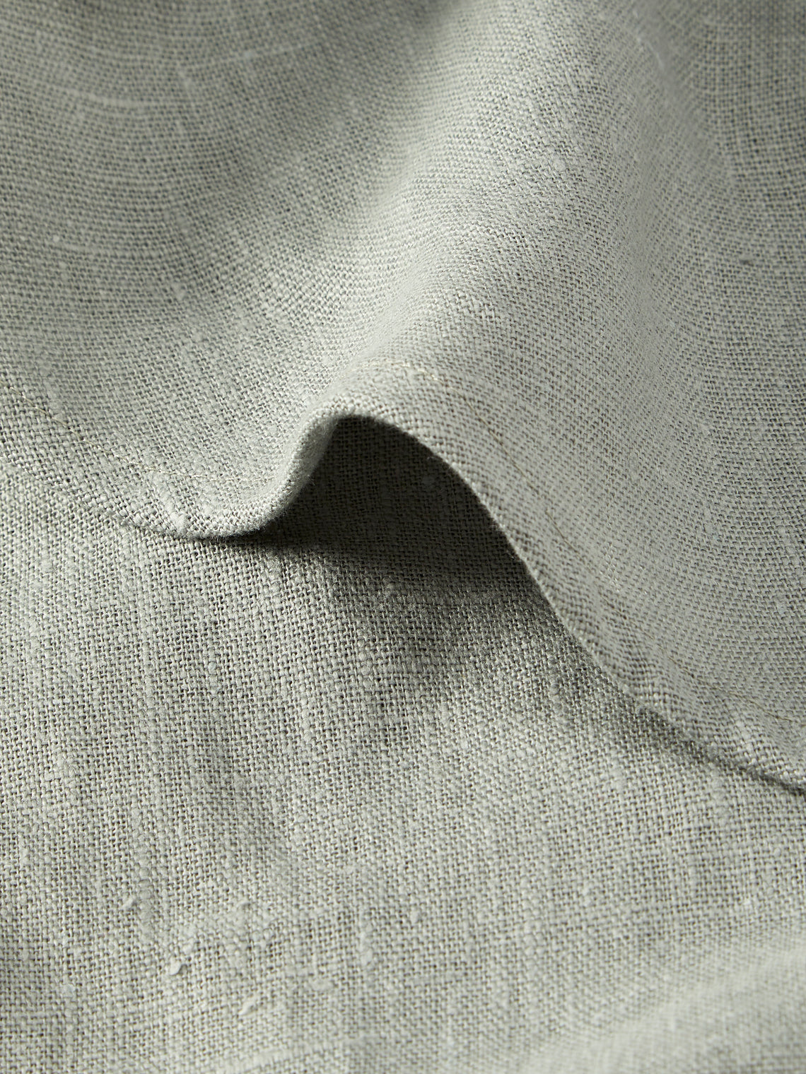 Volga Linen - Linen Round Tablecloth (110in/2.8m) - Blue - ABASK