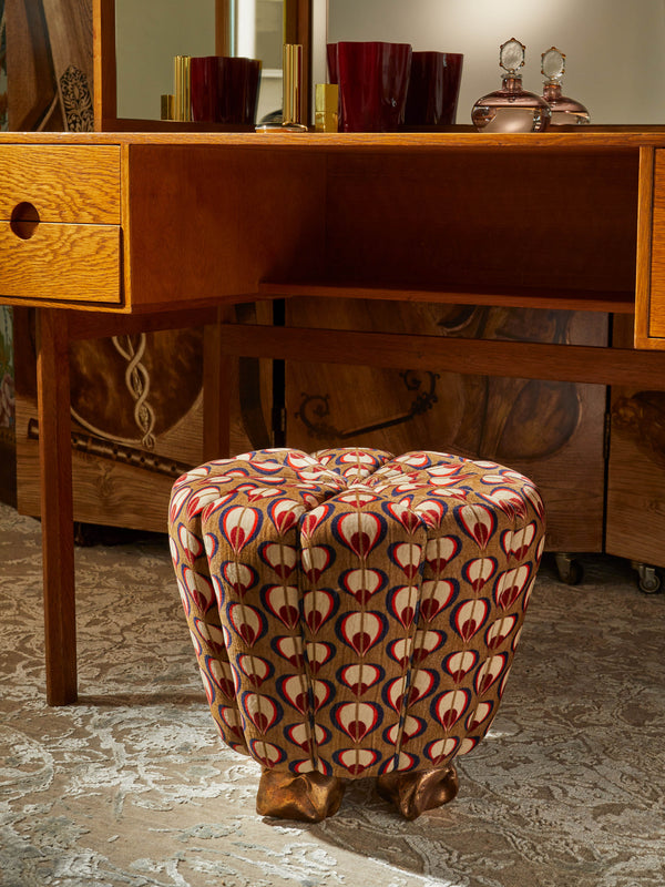 Osanna Visconti x The House of Lyria - Bronze Crinkle Stool -  - ABASK