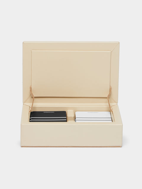 Riviere - Eva Woven Leather Playing Cards Holder -  - ABASK