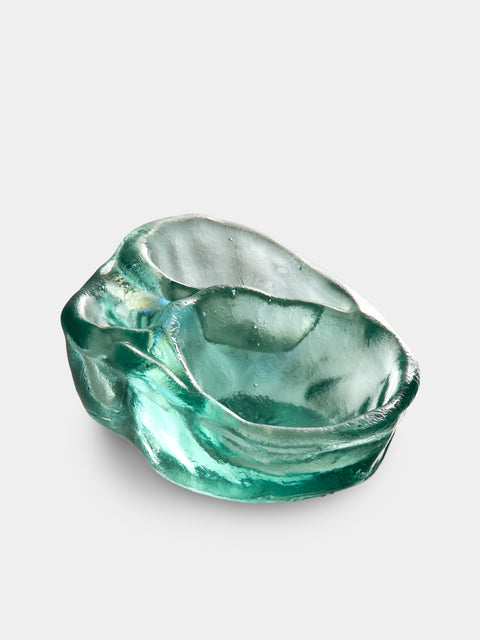 Antique and Vintage - 1930s Seguso Murano Glass Ashtray - Green - ABASK - 