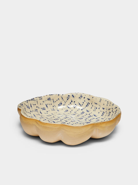 Terrafirma Ceramics - Hand-Printed Ceramic Medium Scalloped Bowl -  - ABASK - 