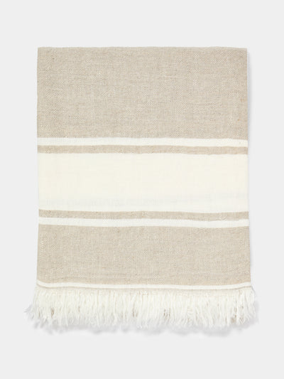 Libeco - The Belgian Linen Fouta Towel - Beige - ABASK - 