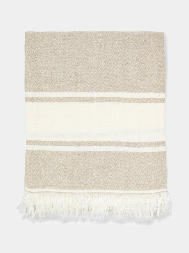 Libeco - The Belgian Linen Fouta Towel - Beige - ABASK - 