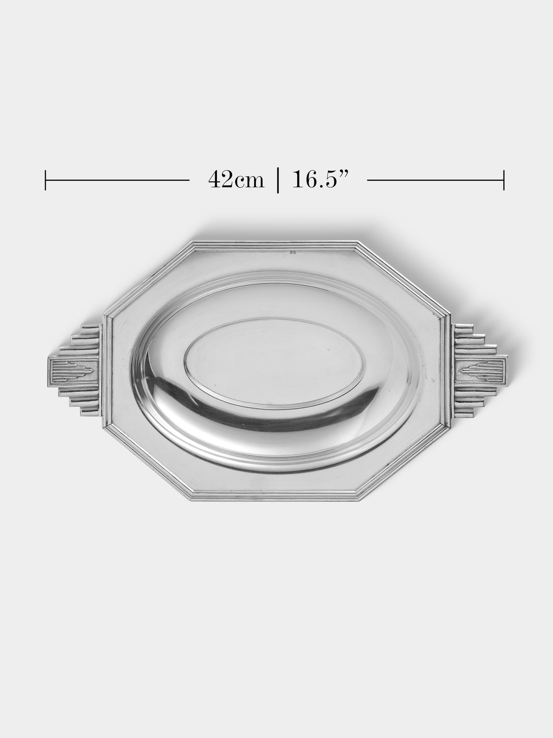 Antique and Vintage - 1930s Art Deco Silver-Plated Platter - Silver - ABASK
