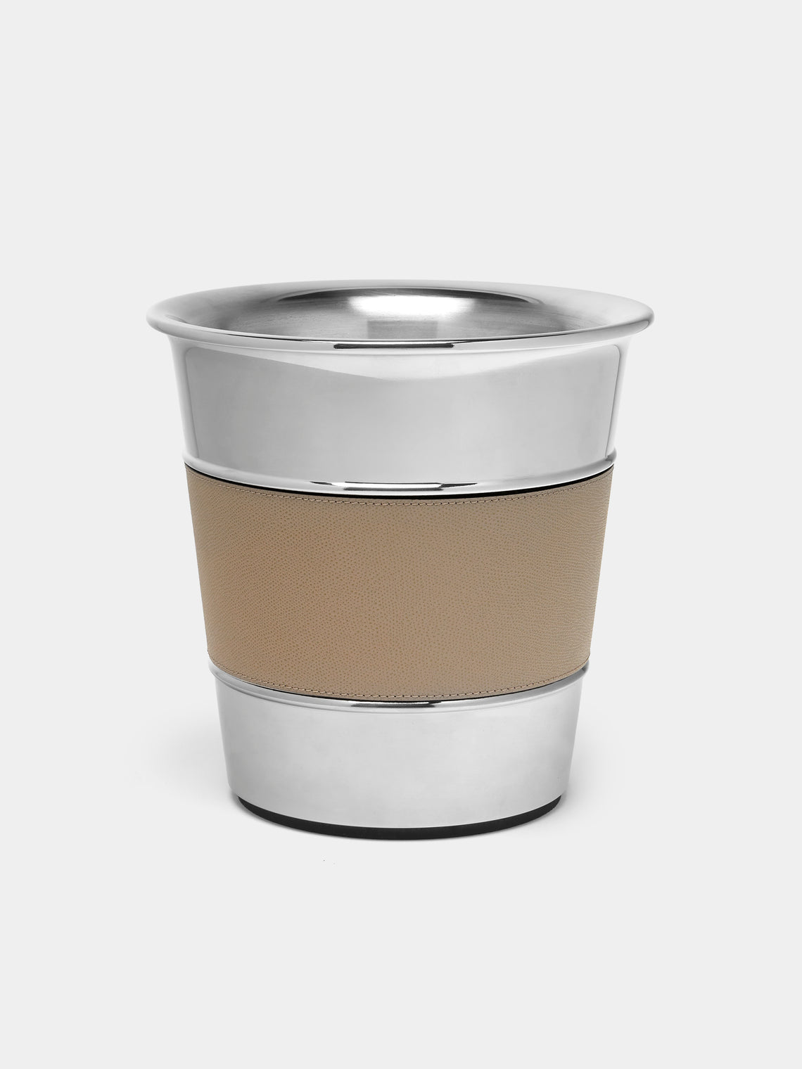 Giobagnara - Ocean Leather and Steel Ice Bucket - Beige - ABASK - 