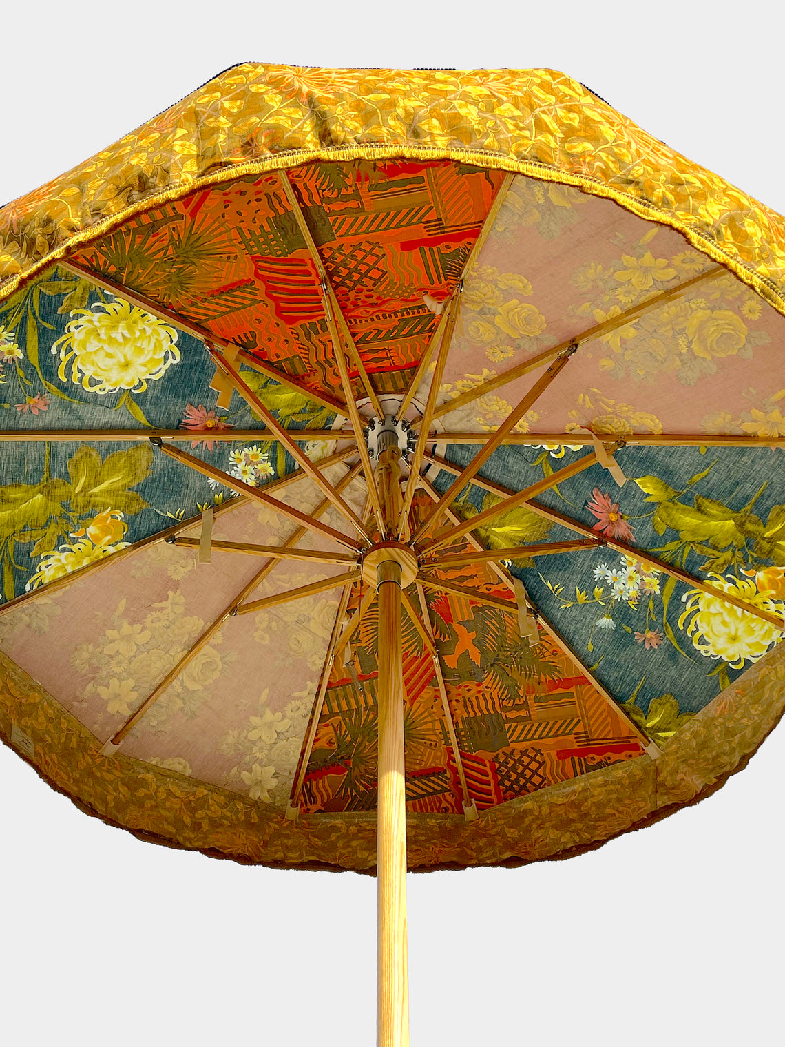 Sunbeam Jackie - Sevilla Vintage-Cotton Parasol - Blue - ABASK