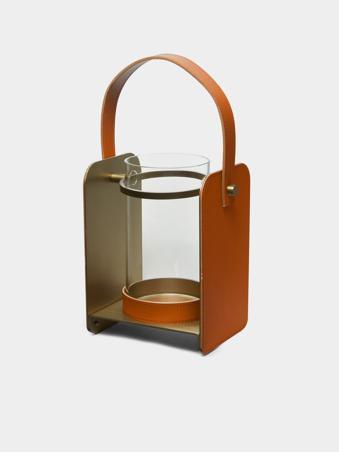 Rabitti 1969 - Lumen Glass and Leather Small Lantern -  - ABASK
