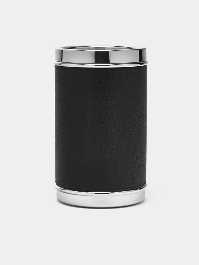 Giobagnara - Ocean Leather and Steel Bottle Cooler - Black - ABASK - 