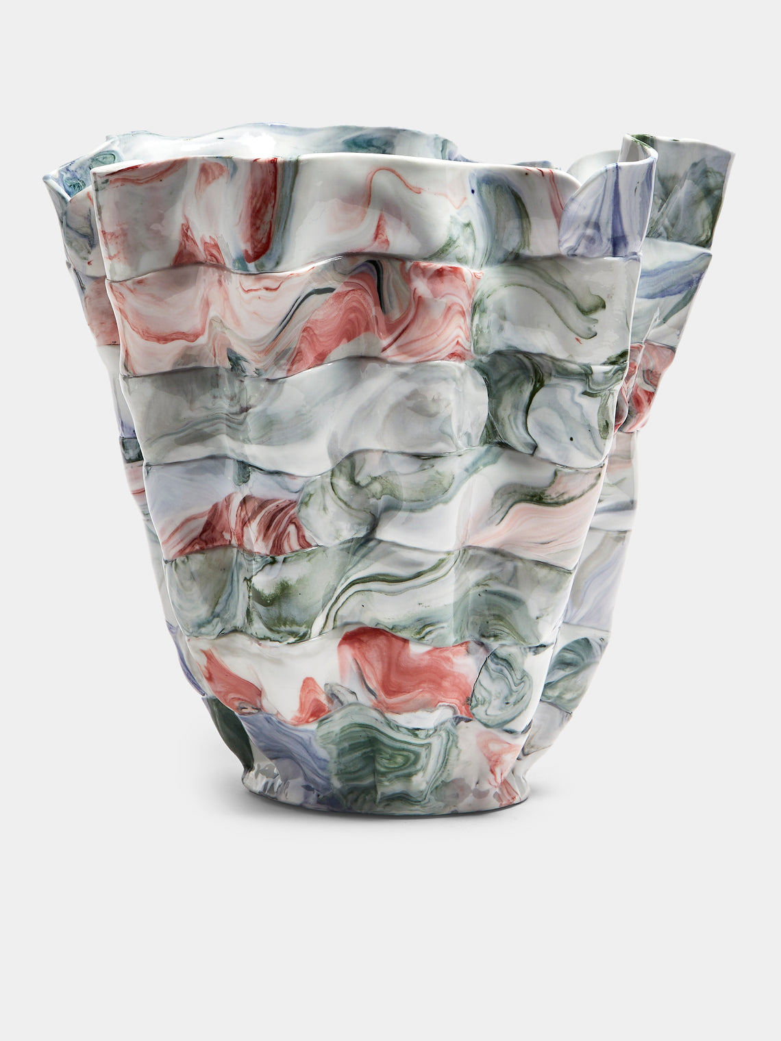 Luisa Maisel - Glossy Porcelain Vase (14in/36cm) - Multiple - ABASK - 