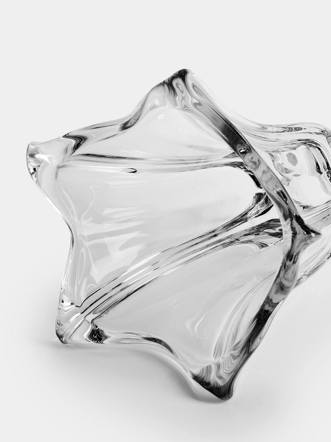 Antique and Vintage - 1950s Daum Crystal Vase - Clear - ABASK