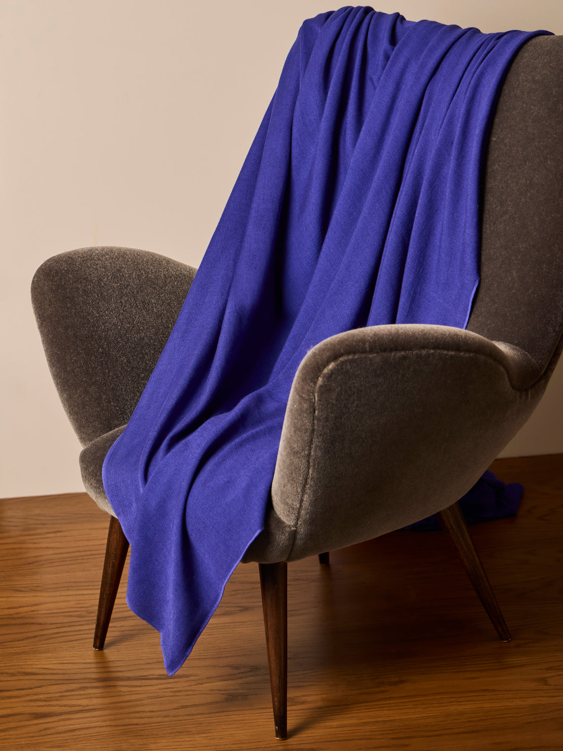 Denis Colomb - Cashmere and Silk Blanket (79in/2m) - Navy - ABASK
