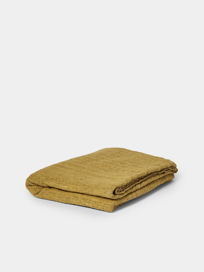 Valentina Hoyos - Hand-Dyed Cotton Throw (106in/2.7m) - Green - ABASK