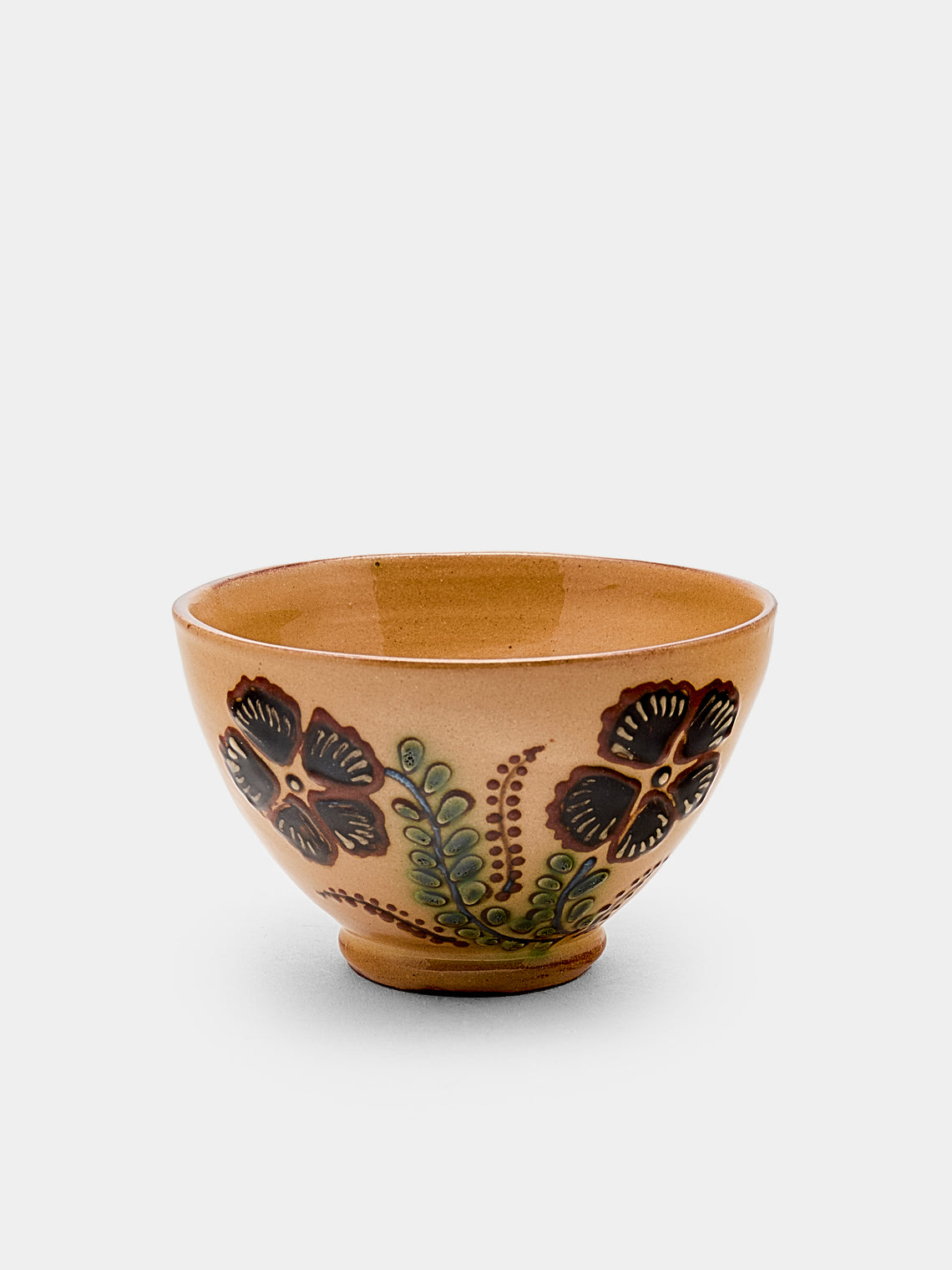 Poterie d’Évires - Flowers Hand-Painted Ceramic Petit Bowls (Set of 6) - Cream - ABASK
