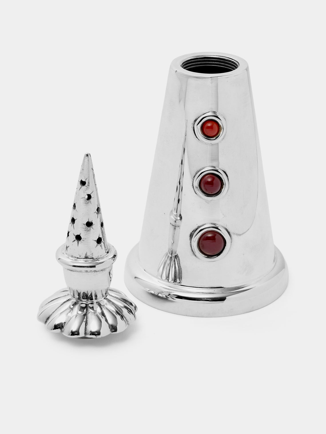 Antique and Vintage - 1980s Silver-Plated Clown Sugar Shaker - Silver - ABASK