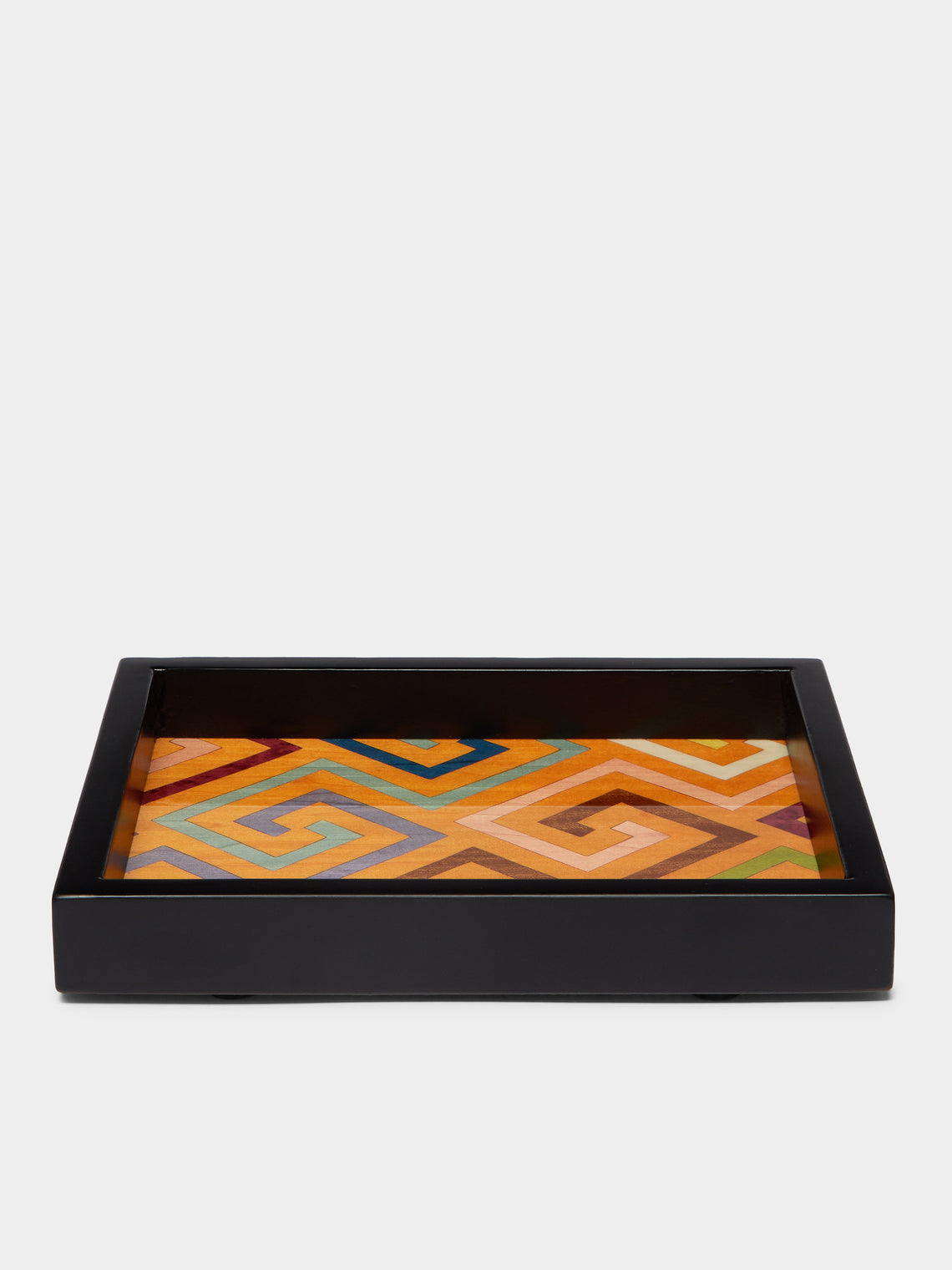 Biagio Barile - Labyrinth Wood Inlay Small Tray -  - ABASK