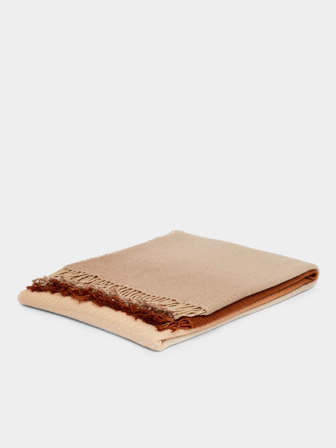 Alonpi - Soleil Cashmere Blanket (75in/1.9m) - Orange - ABASK