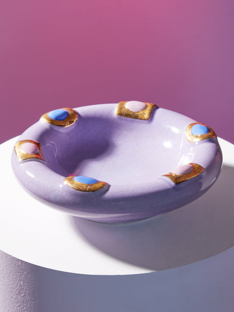 Antique and Vintage - 1970s Jewelled Ceramic Bowl -  - ABASK