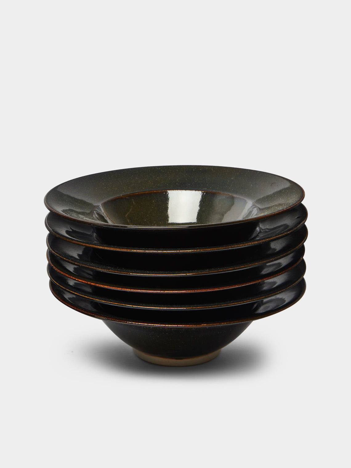 Mervyn Gers Ceramics - Hand-Glazed Ceramic Large Bowls (Set of 6) -  - ABASK