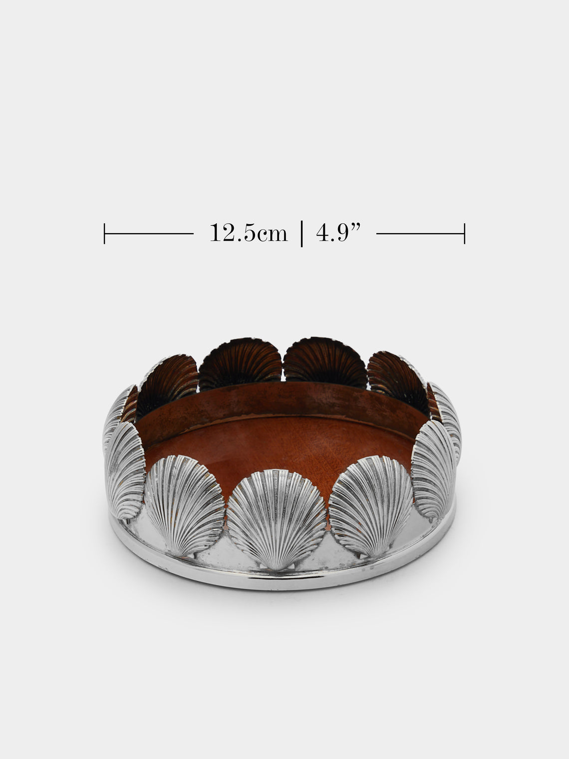 Antique and Vintage - 1970s Silver-Plated and Wood Shell Bottle Stands (Set of 2) -  - ABASK