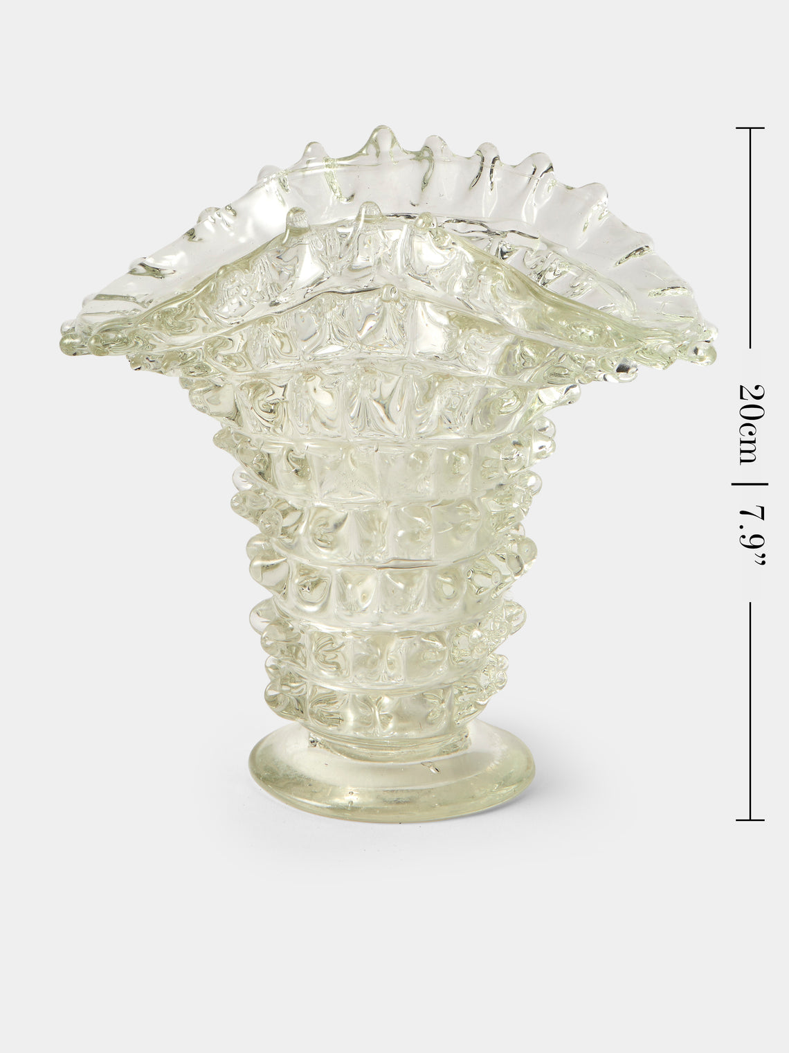 Antique and Vintage - 1970 Ercole Barovier Vase - Clear - ABASK