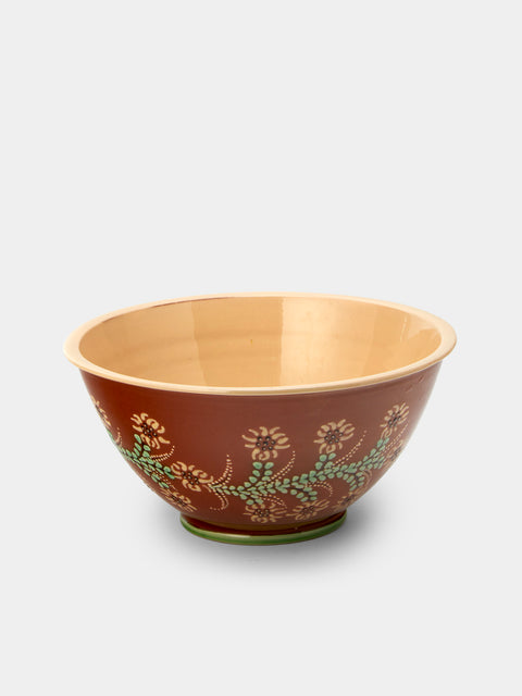 Poterie d’Évires - Flowers Hand-Painted Ceramic Petite Salad Bowl - Multiple - ABASK - 