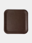 Pinetti - Victor Leather Trinket Tray (10in/25cm) - Dark Brown - ABASK - 