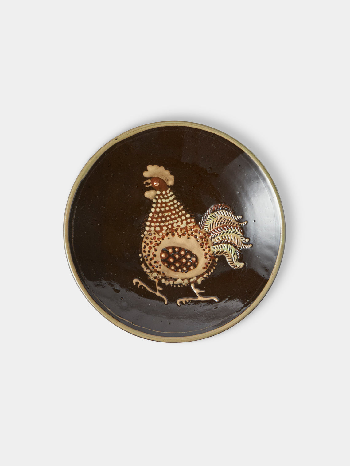 Poterie d’Évires - Animals Hand-Painted Ceramic Plates – 5.5in/14cm (Set of 4) - Multiple - ABASK