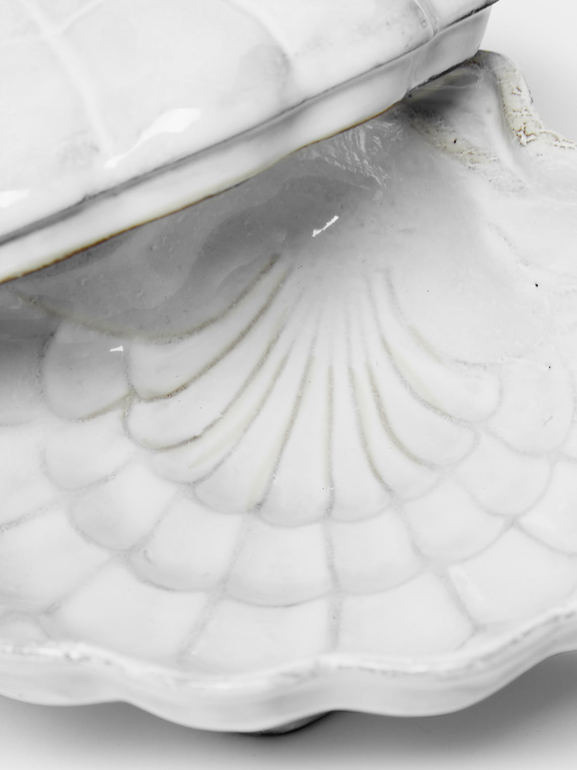 Astier de Villatte - Shell Hand-Glazed Ceramic Box -  - ABASK
