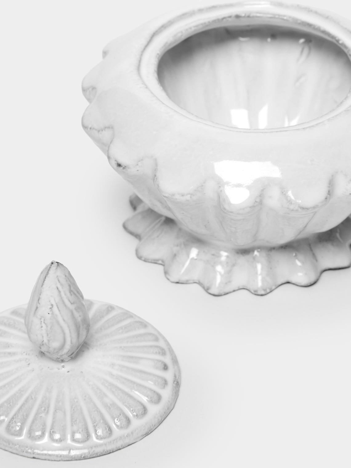 Astier de Villatte - Peggy Hand-Glazed Ceramic Sugar Bowl -  - ABASK