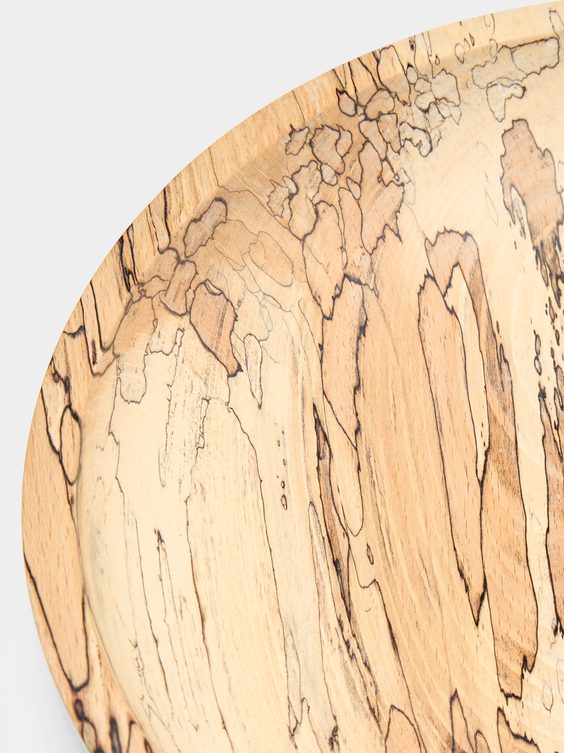 Bird & Branch - Hand-Turned Spalted Beech Large Bowl - Natural - ABASK