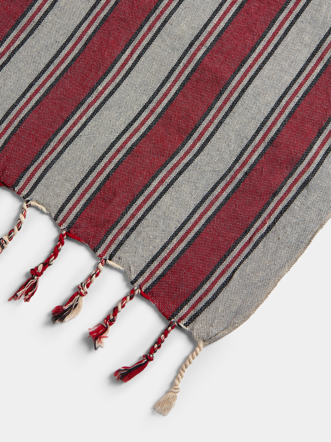 Mizar & Alcor - Terra Handwoven Linen and Cotton Towels (Set of 2) - Red - ABASK
