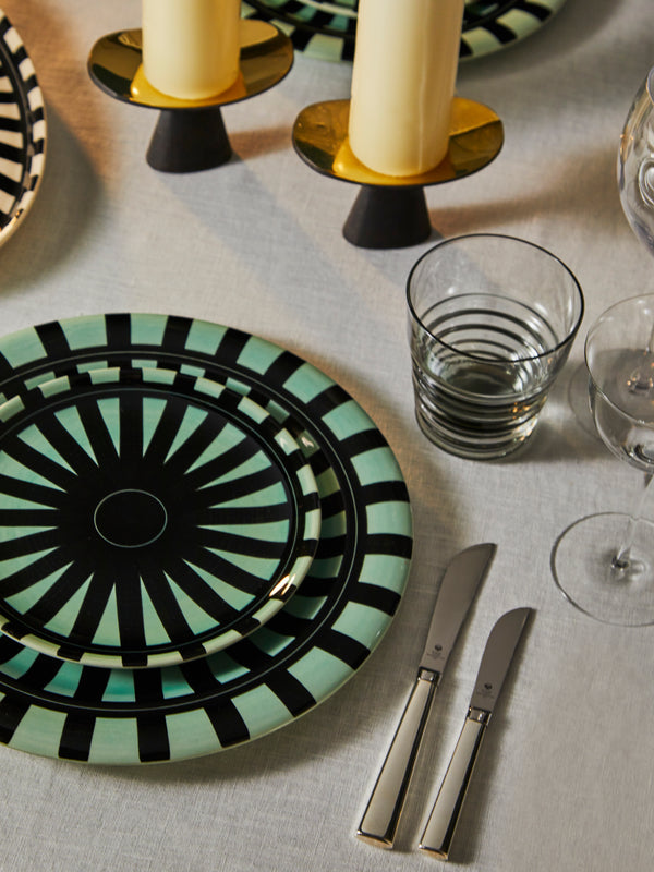 Ritzen Hand-Painted Ceramic Dinner Plates – 11.5in/29.5cm (Set of 4)