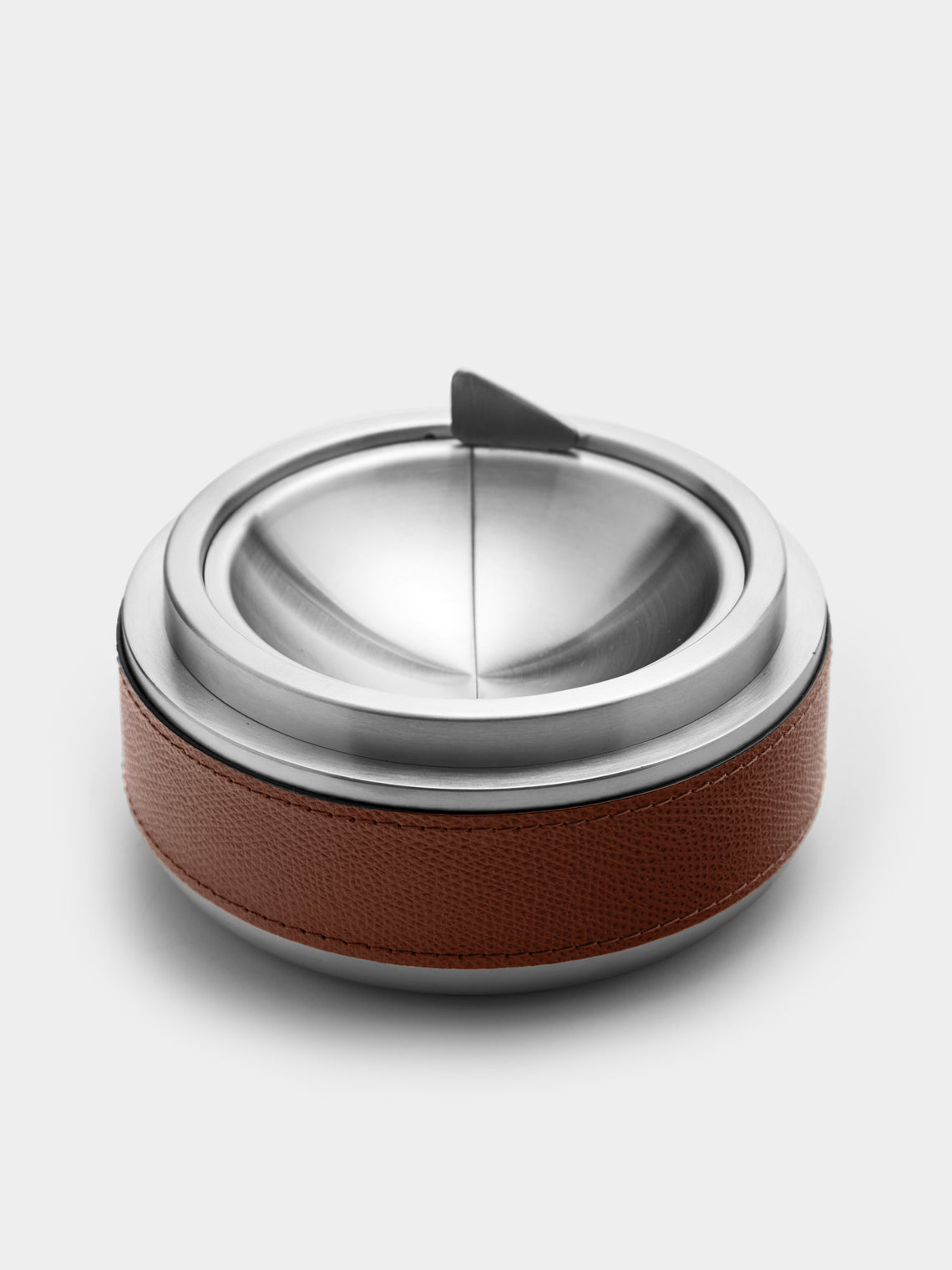 Giobagnara - Libeccio Leather Tipping Ashtray - Brown - ABASK - 