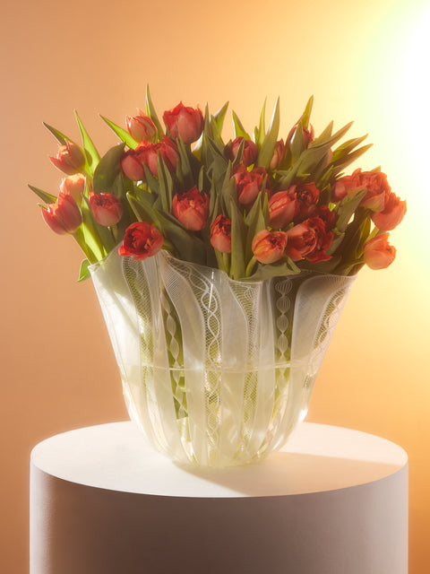 Antique and Vintage - 1980s Venini Fazzoletto Murano Glass Vase -  - ABASK
