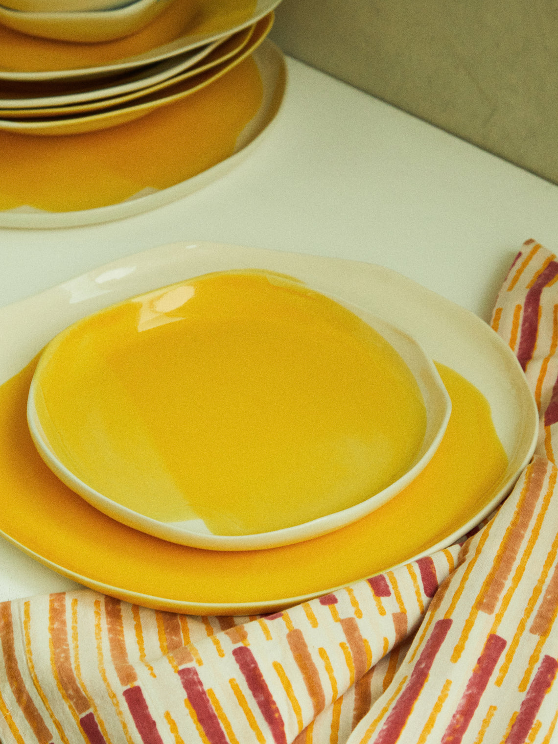 Pottery & Poetry - Hand-Glazed Porcelain Side Plates (Set of 4) -  - ABASK