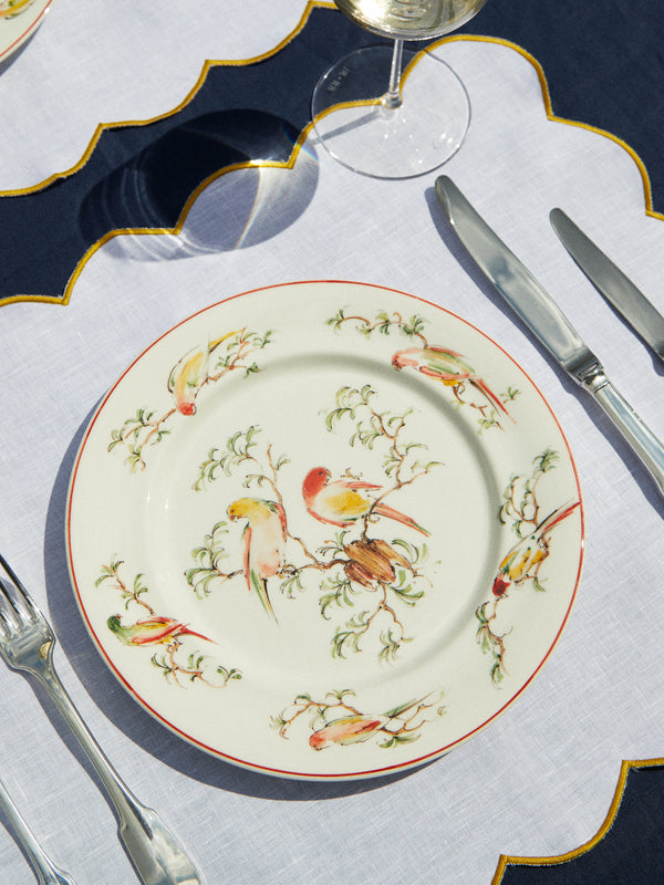 Laboratorio Paravicini - Pappagallini Ceramic Dinner Plates (Set of 4) -  - ABASK