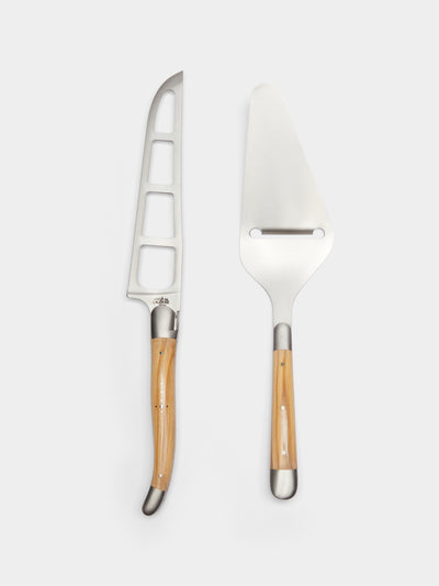 Forge de Laguiole - Barthélemy Olive Wood Cheese Set -  - ABASK - 
