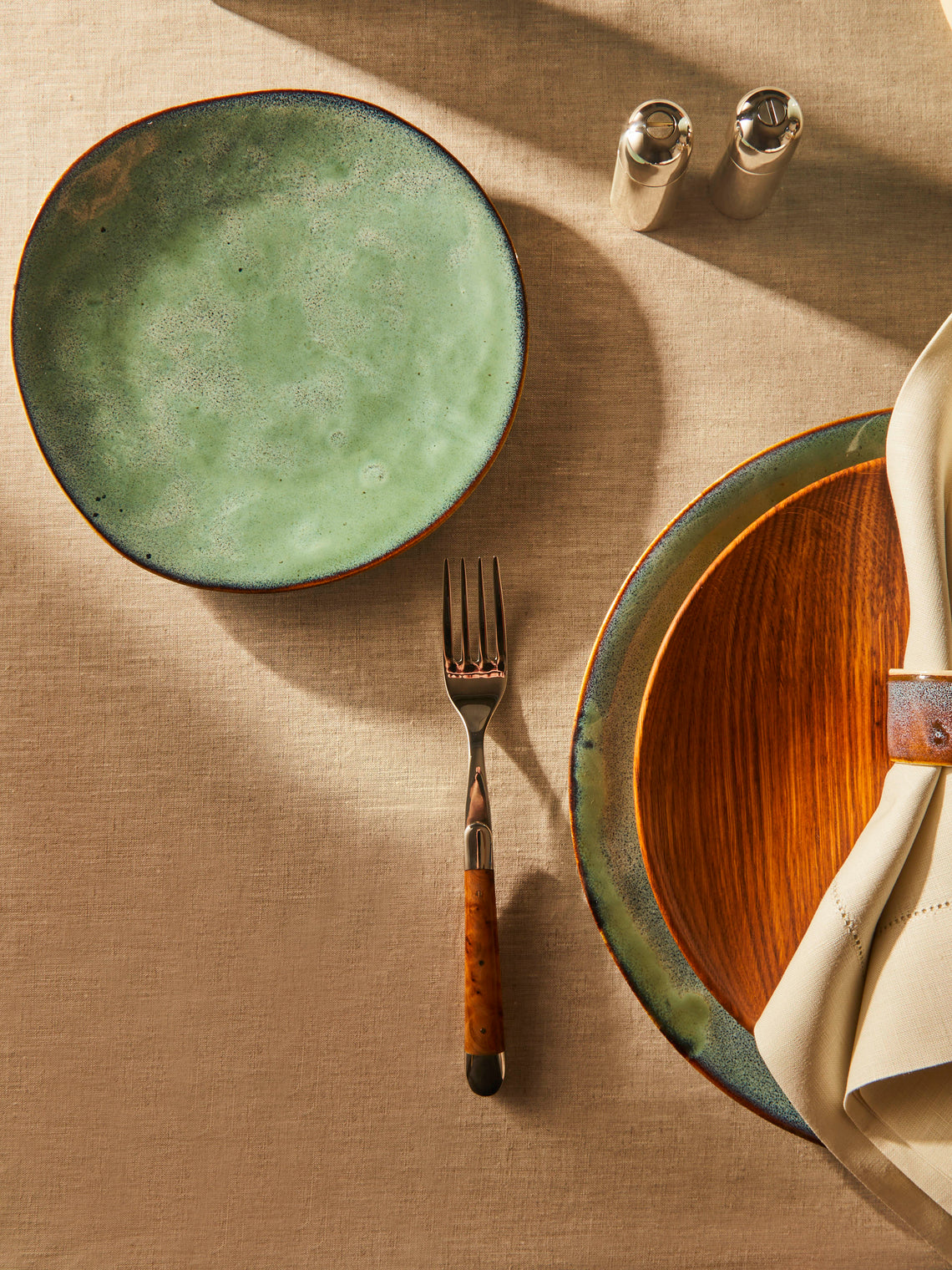 Hand-Glazed Ceramic Salad Plates – 9in/23cm (Set of 6)