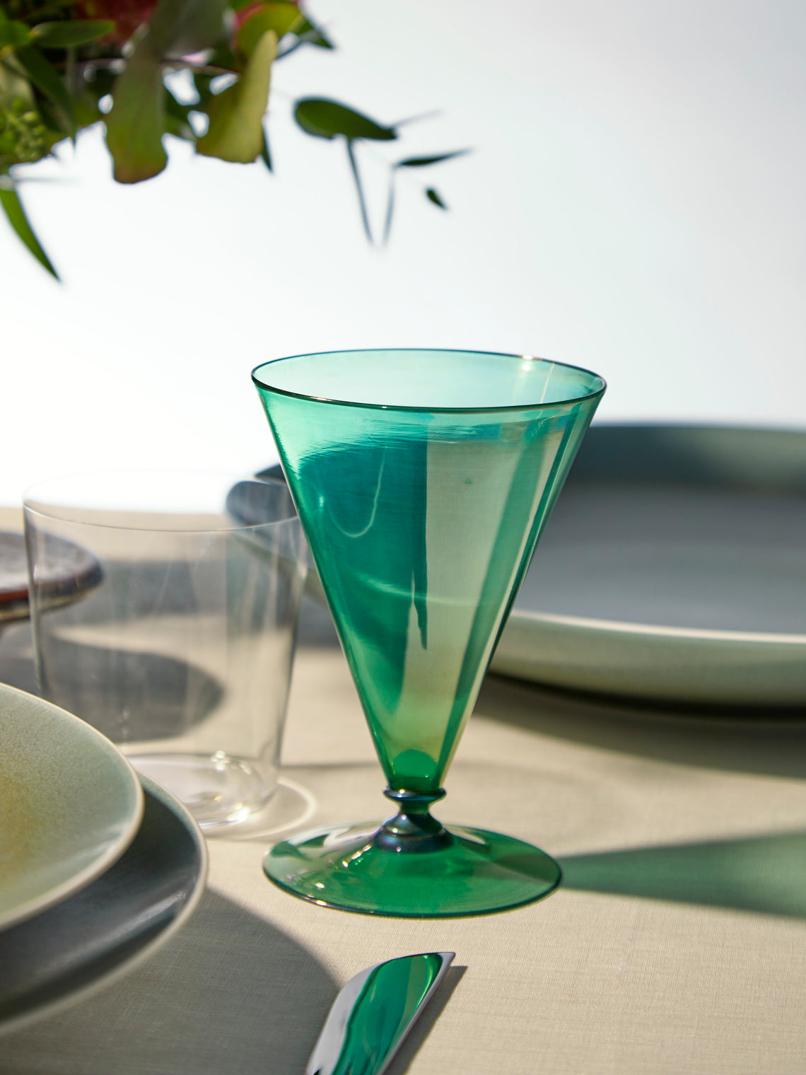 1930s Murano Lustre Large Wine Glass (Set of 10)