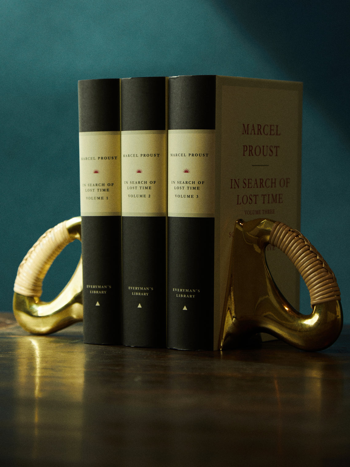 Carl Auböck - Brass and Cane Bookends -  - ABASK