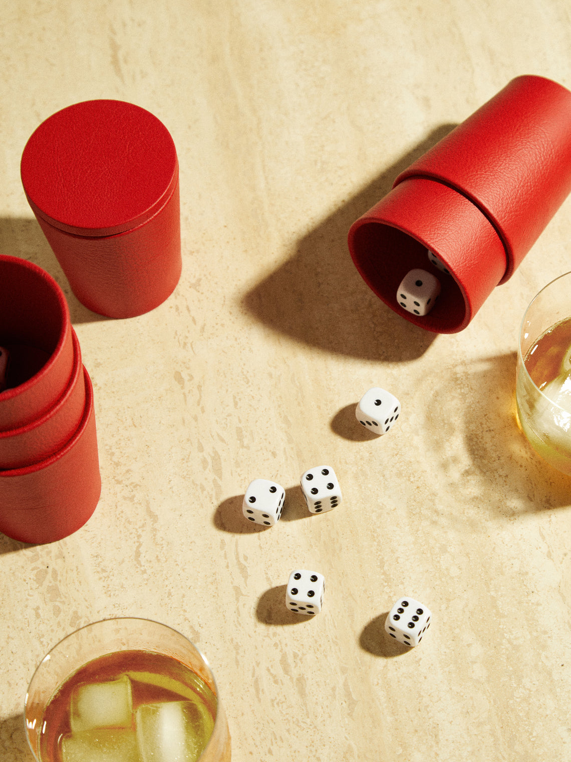 William & Son - Leather Liar Dice Set -  - ABASK