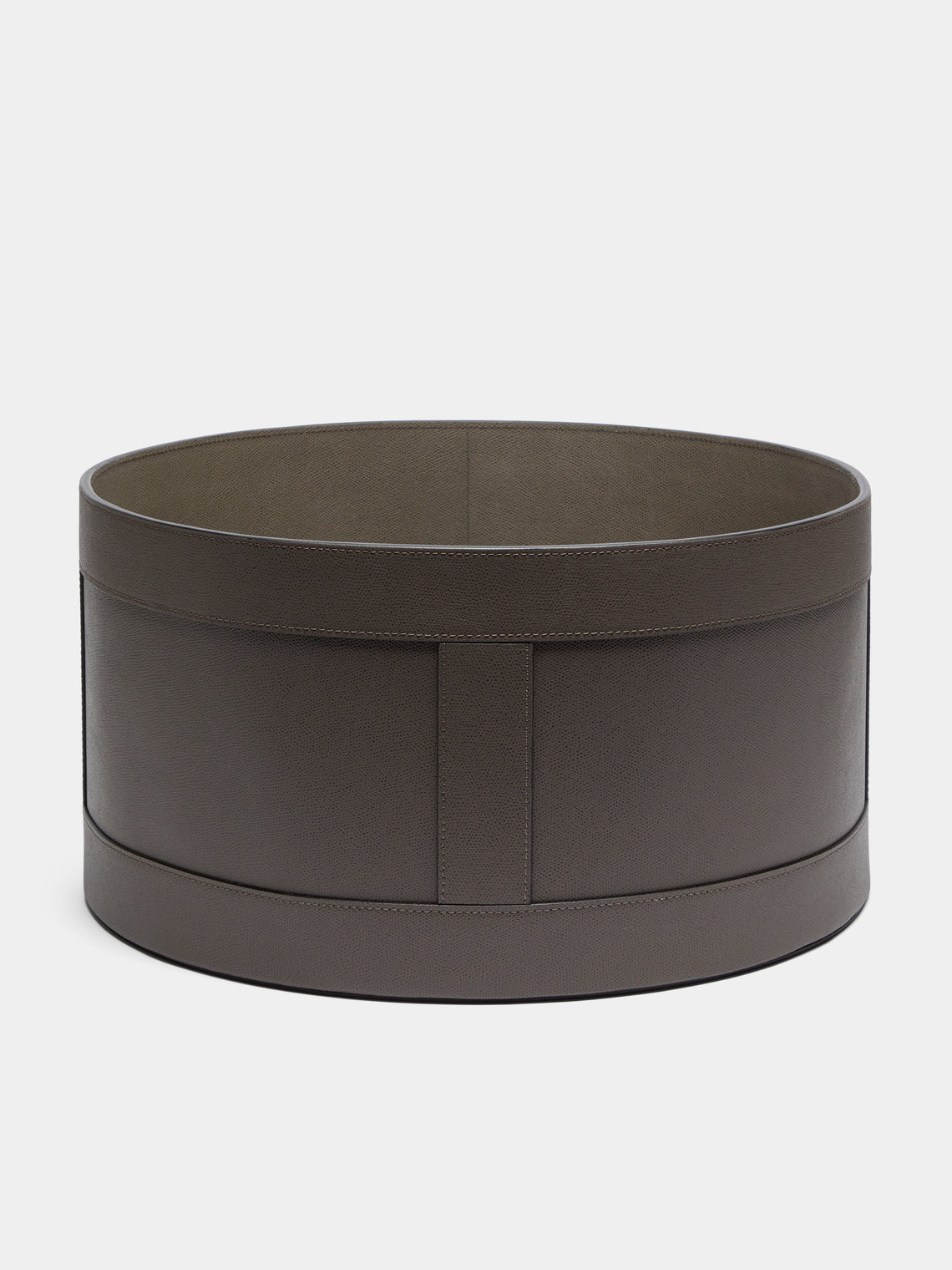 Giobagnara - Leather Circular Storage Basket -  - ABASK - 