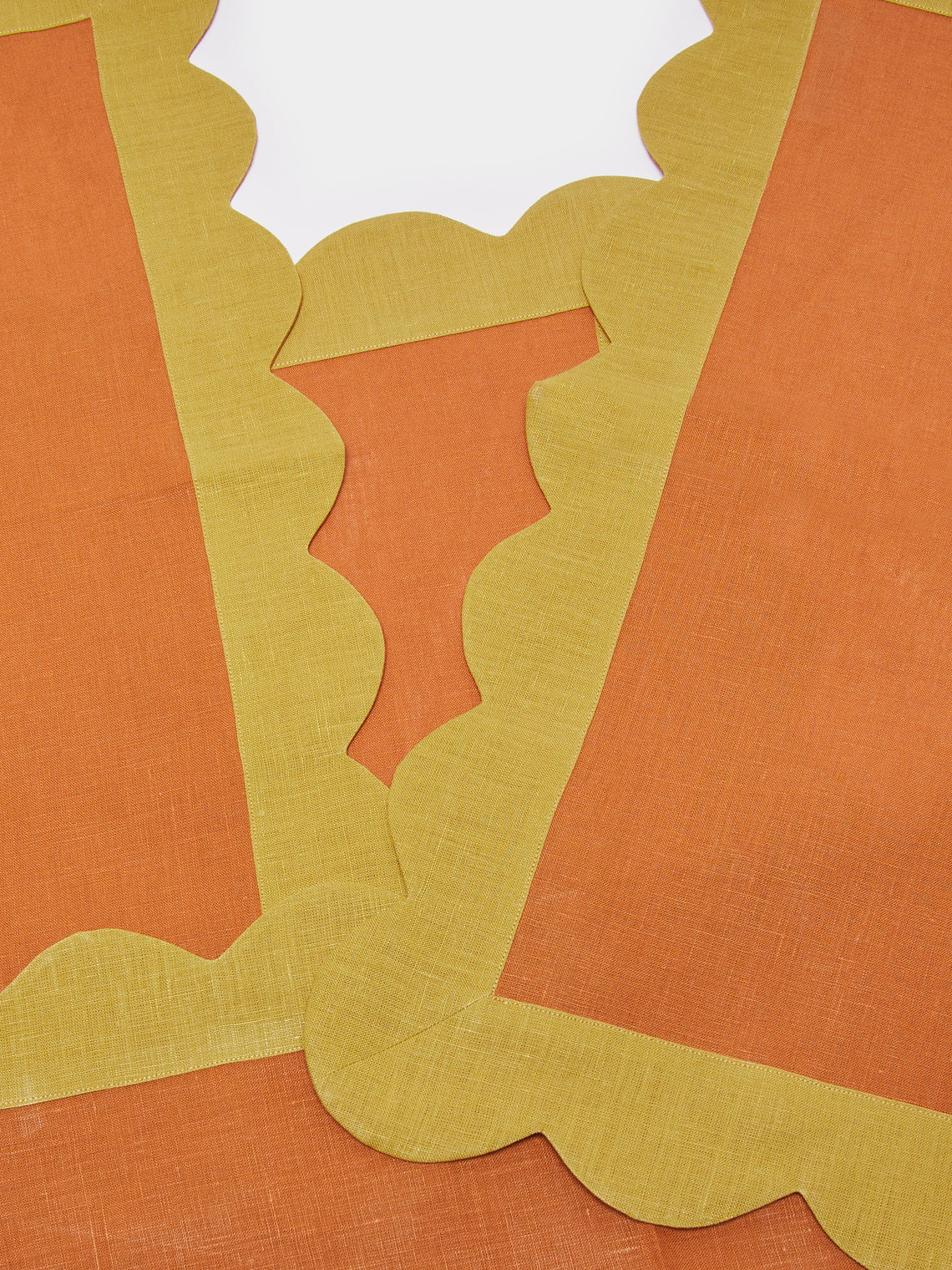 Angela Wickstead - Rapallo Scalloped Linen Placemats (Set of 4) -  - ABASK
