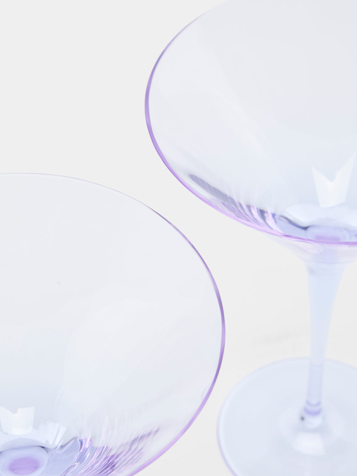 Moser - Optic Hand-Blown Crystal Martini Glasses (Set of 2) -  - ABASK