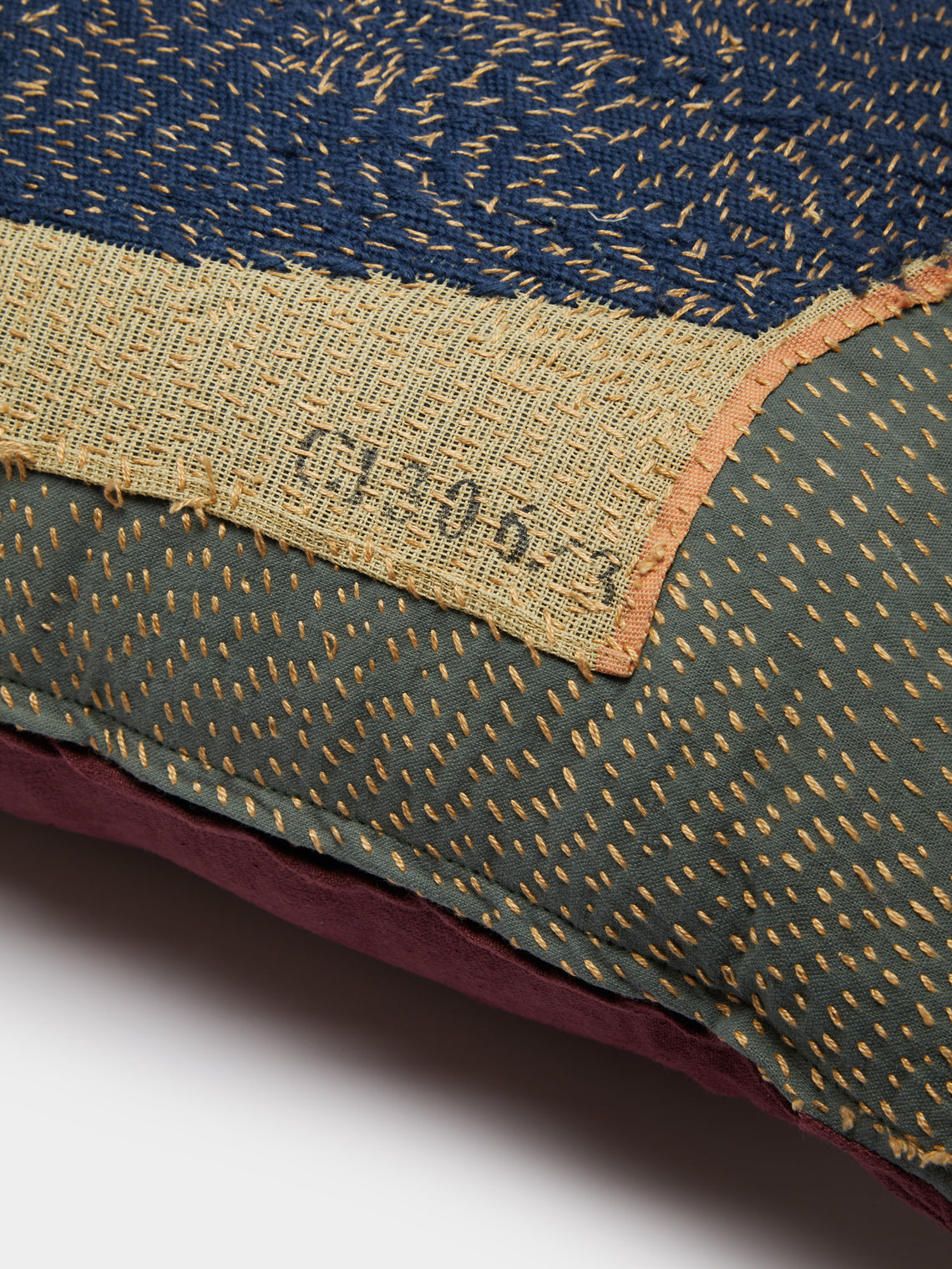 By Walid - 1920s French Needlepoint Linen Cushion -  - ABASK