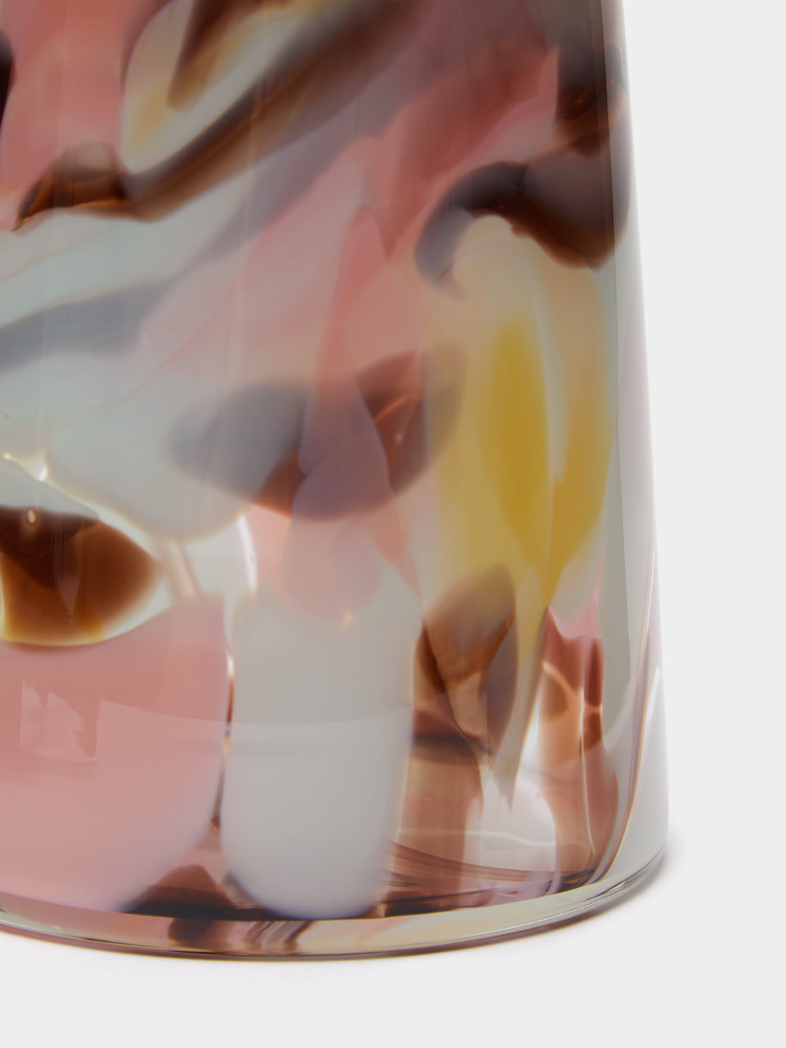 The Glass Studio - Marbled Hand-Blown Glass Vase -  - ABASK