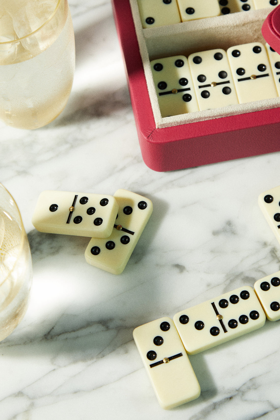 William & Son - Leather Dominoes Set -  - ABASK